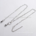 3.6mm 18"+2" fashion silver stainless steel floating memory charms pendant necklace for locket